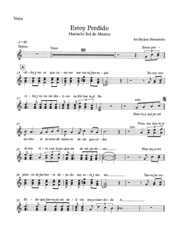 La imagen puede contener una previsualizacion de una partitura